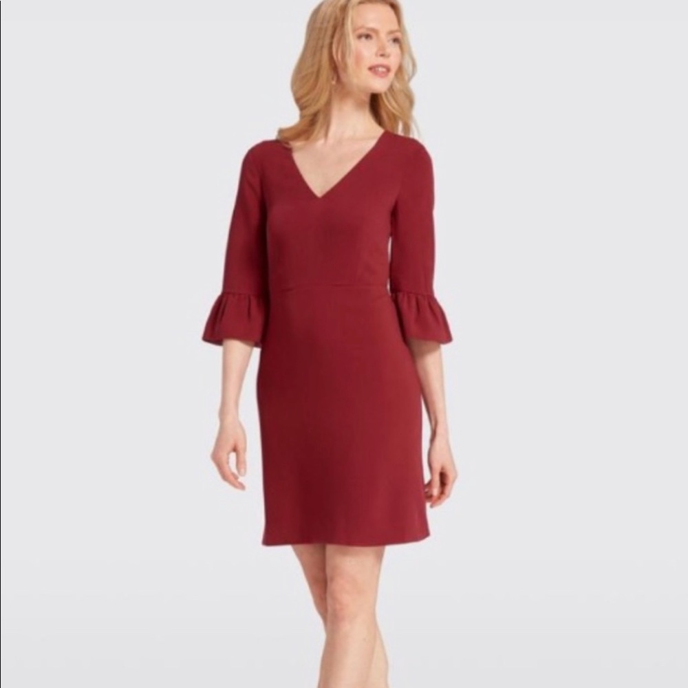 Draper James V-Neck Bell Sleeve Dress